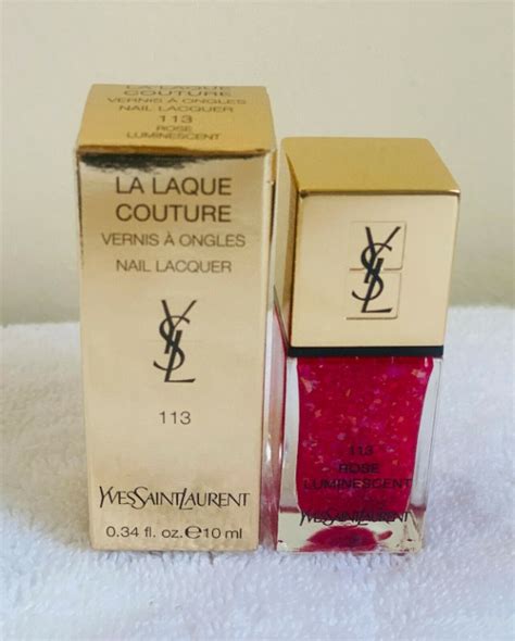 ysl yves saint laurent nagellack nr 113 rose luminescent|ysl la laque nail varnish.